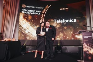 Telefónica recibe reconocimiento en los Premios Reuters por su transparencia en sostenibilidad