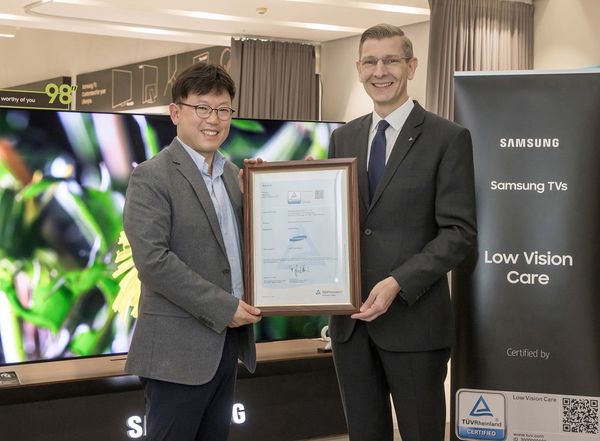 Paneles de Samsung reciben certificación Low Vision Care por parte de TÜV Rheinland