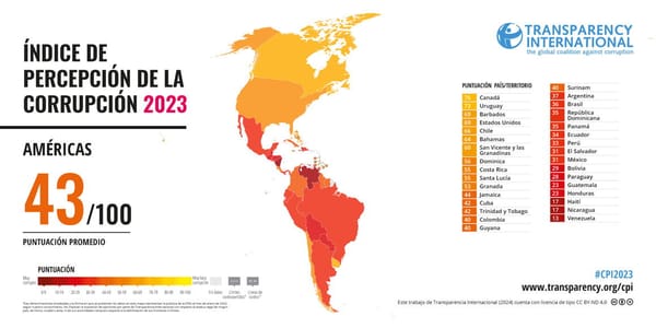 Transparencia Internacional reporta retroceso de chile en índice de percepción de corrupción