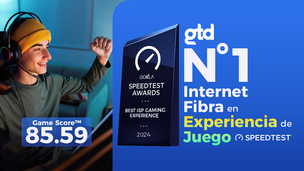 Gtd es reconocida como el mejor internet de Chile para jugar online