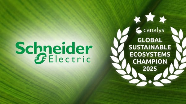 Canalys reconoce a Schneider Electric como líder global en sostenibilidad